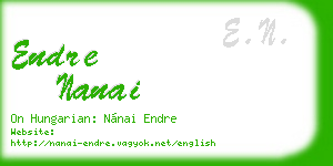 endre nanai business card